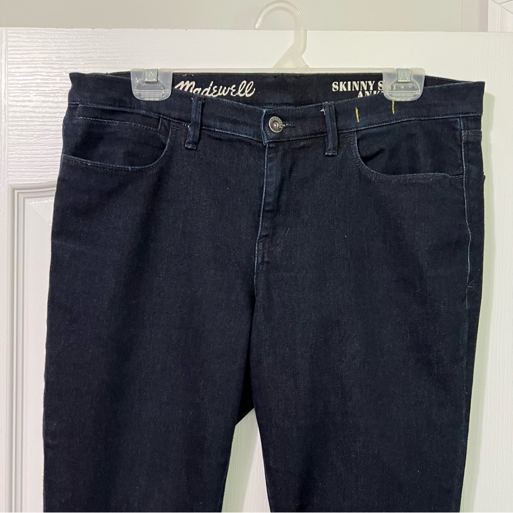 Madewell Dark Wash Skinny Skinny Ankle Cropped Jeans - Picture 3 of 8